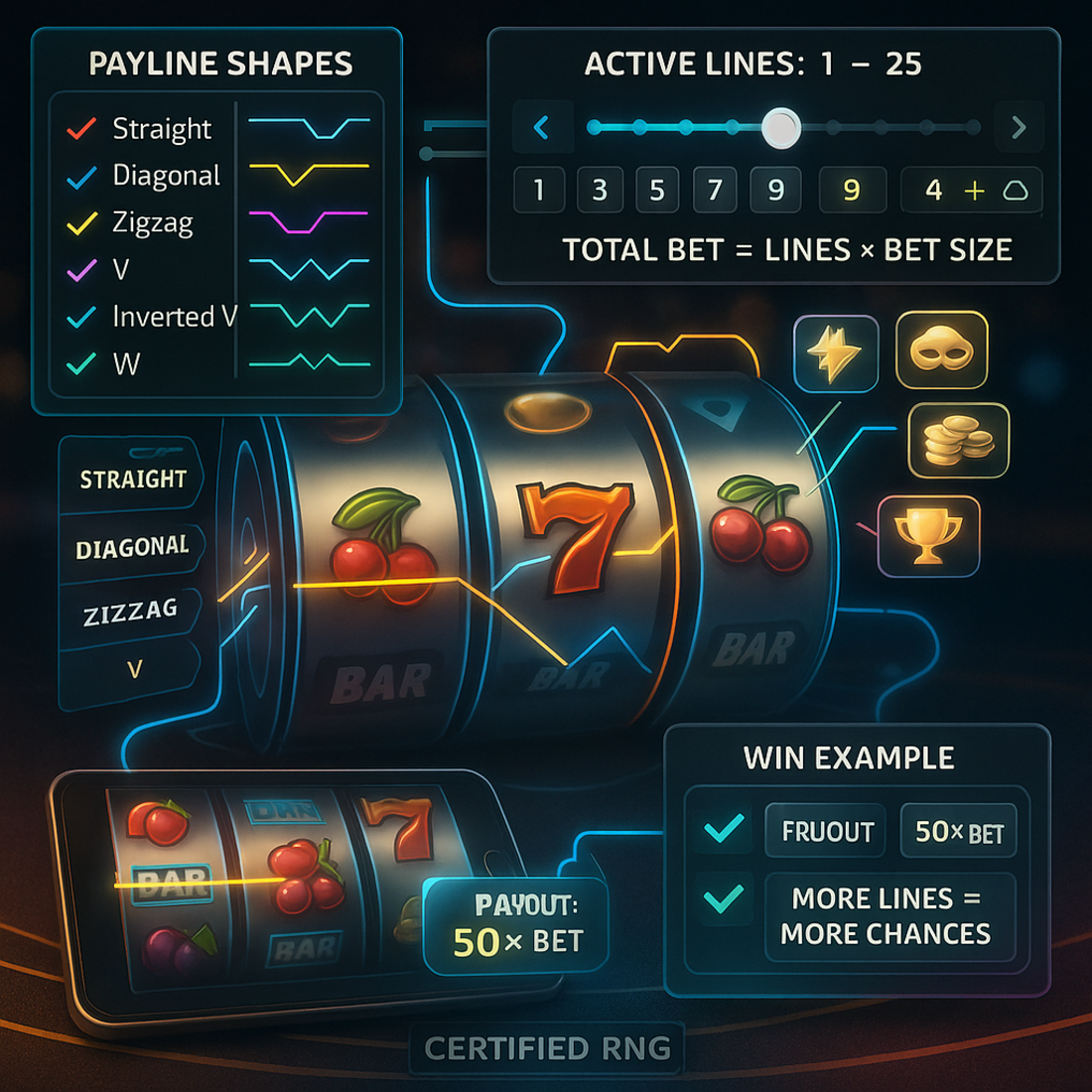 Paylines in online slots