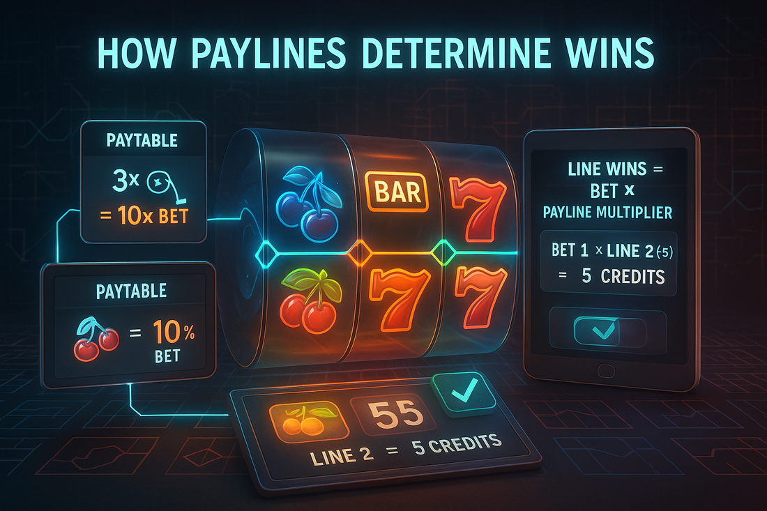 How paylines determine wins