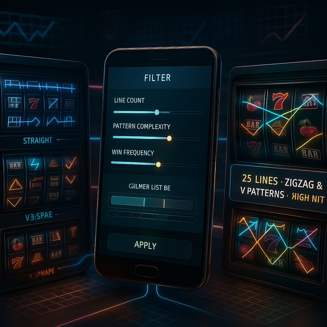 Select slots by number of lines
