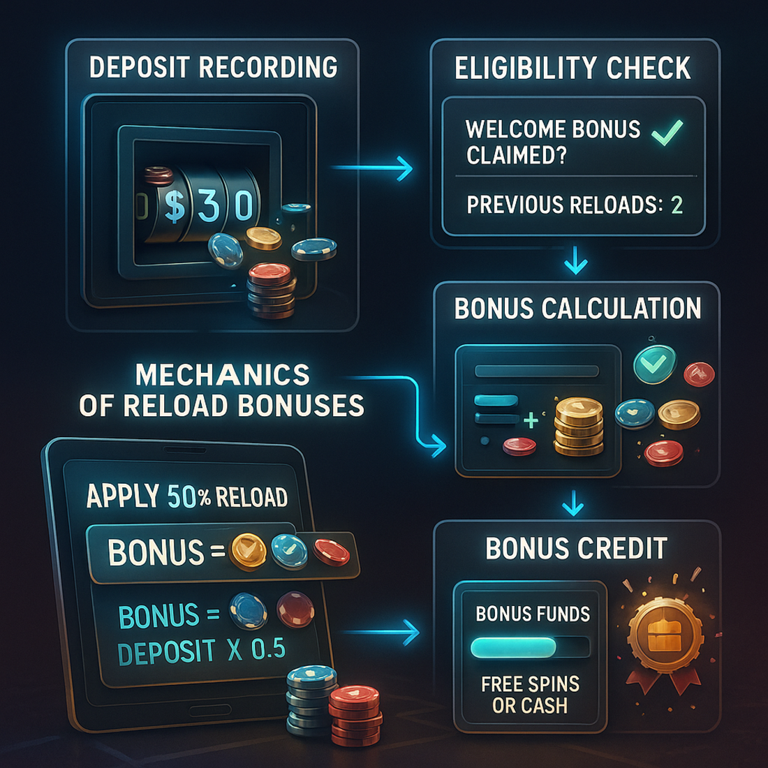 Tips for maximizing reload bonuses