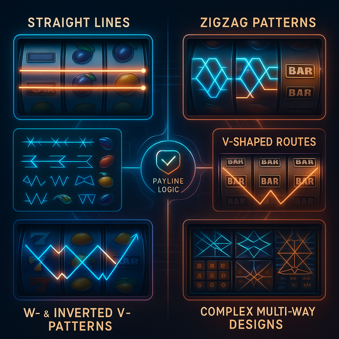 Types of payline patterns